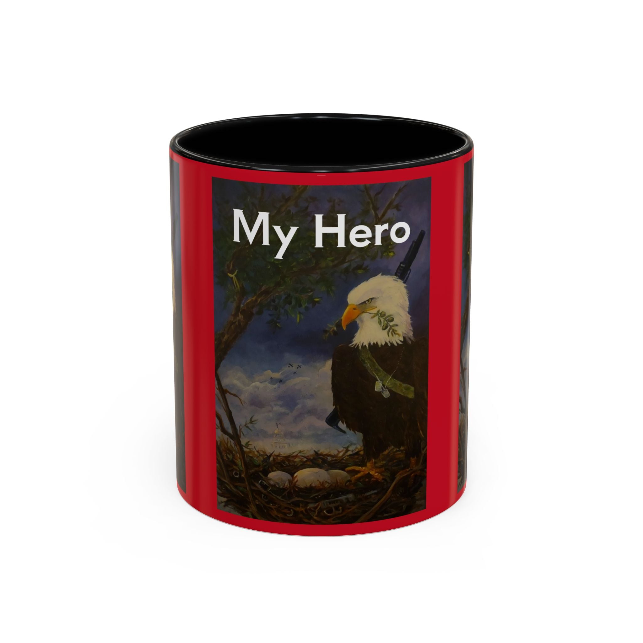 American Hero Patriotism Accent Coffee Mug (11, 15oz)