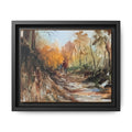 "Into the woods" by JR Framed Matte Canvas,   Multi-color frames)