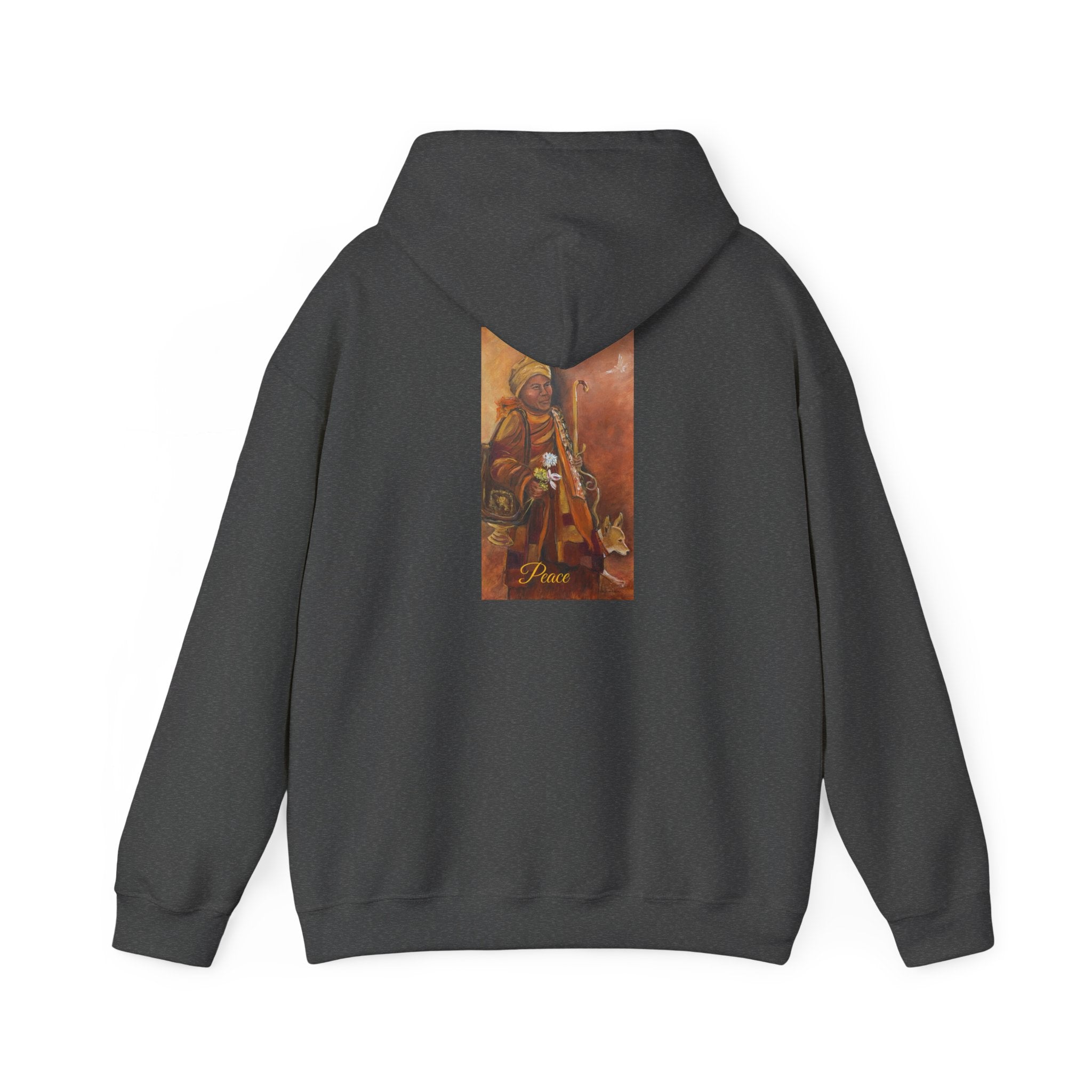 Hoodie — Spiritual Monk Art/ Print Back Graphic