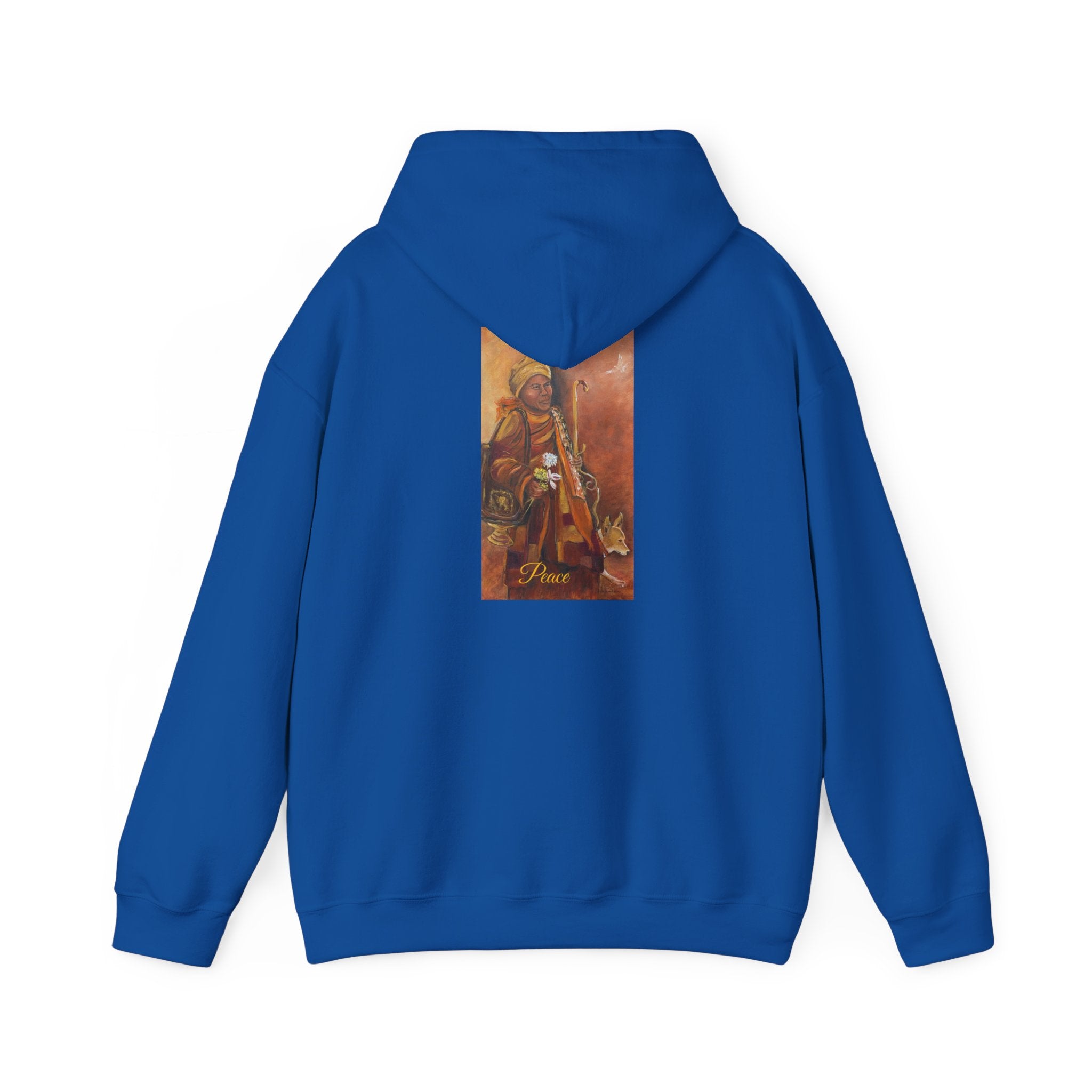 Hoodie — Spiritual Monk Art/ Print Back Graphic