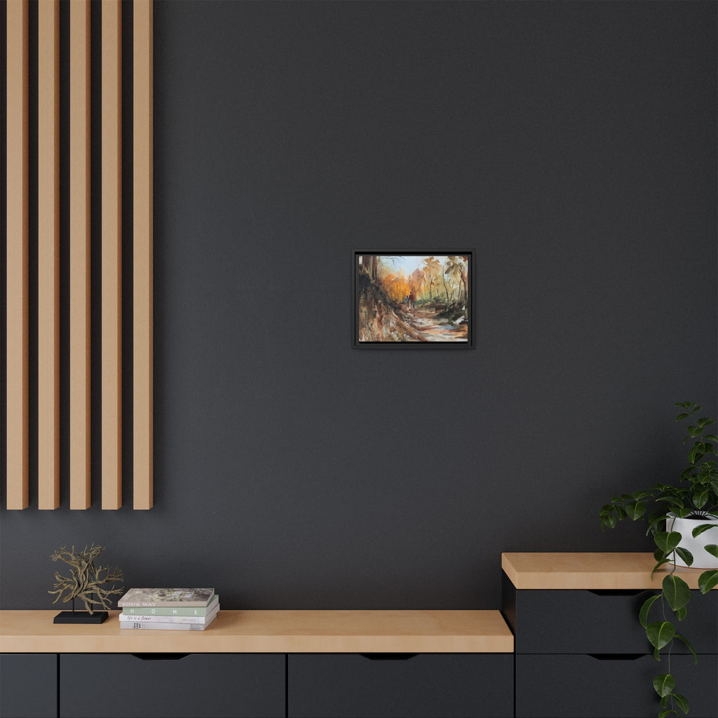 "Into the woods" by JR Framed Matte Canvas,   Multi-color frames)