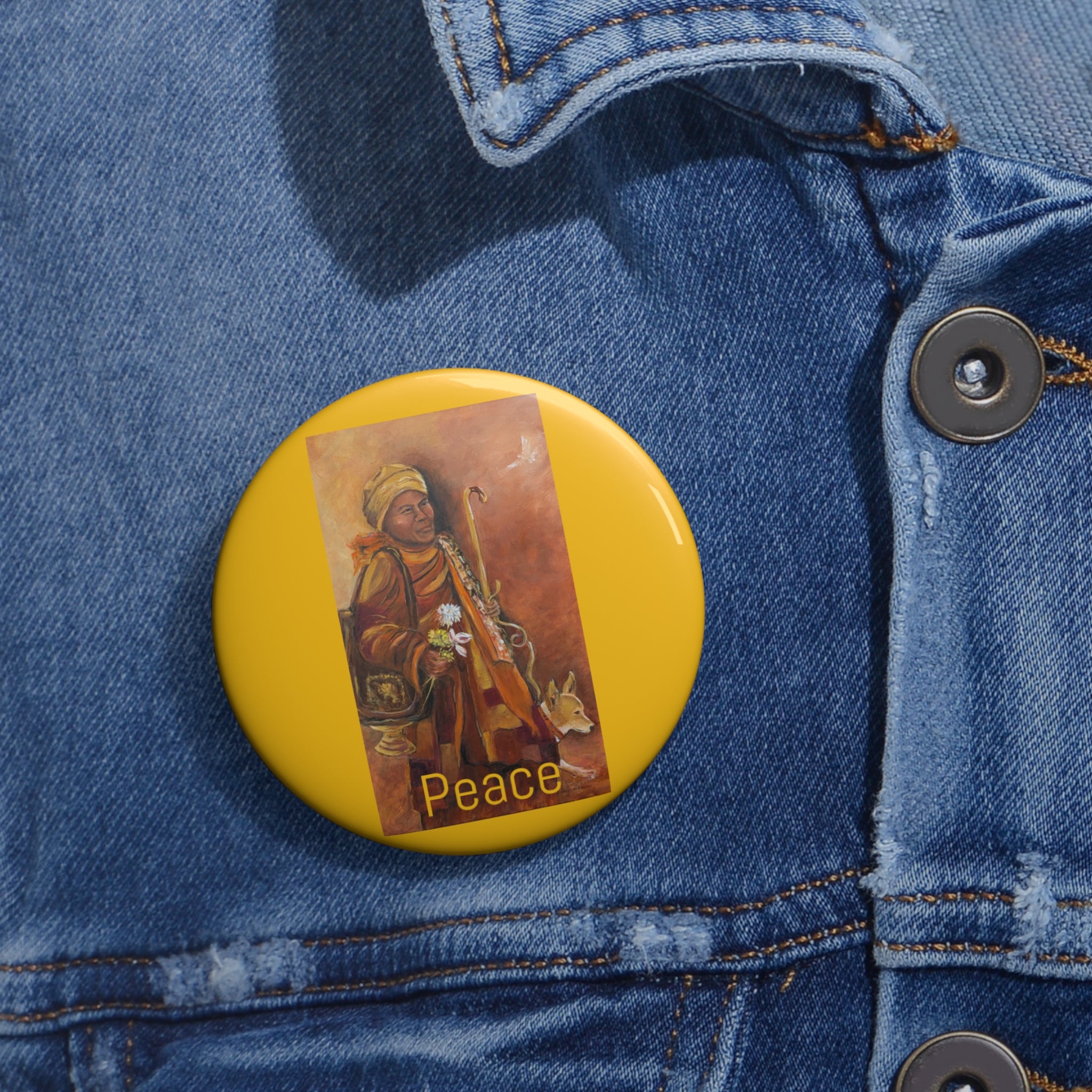 Walk for Peace Pin Button — Badge