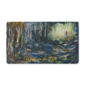 "Walk Into the Light" Polyester Doormat – Impressionist Forest Polyester Welcome Mat