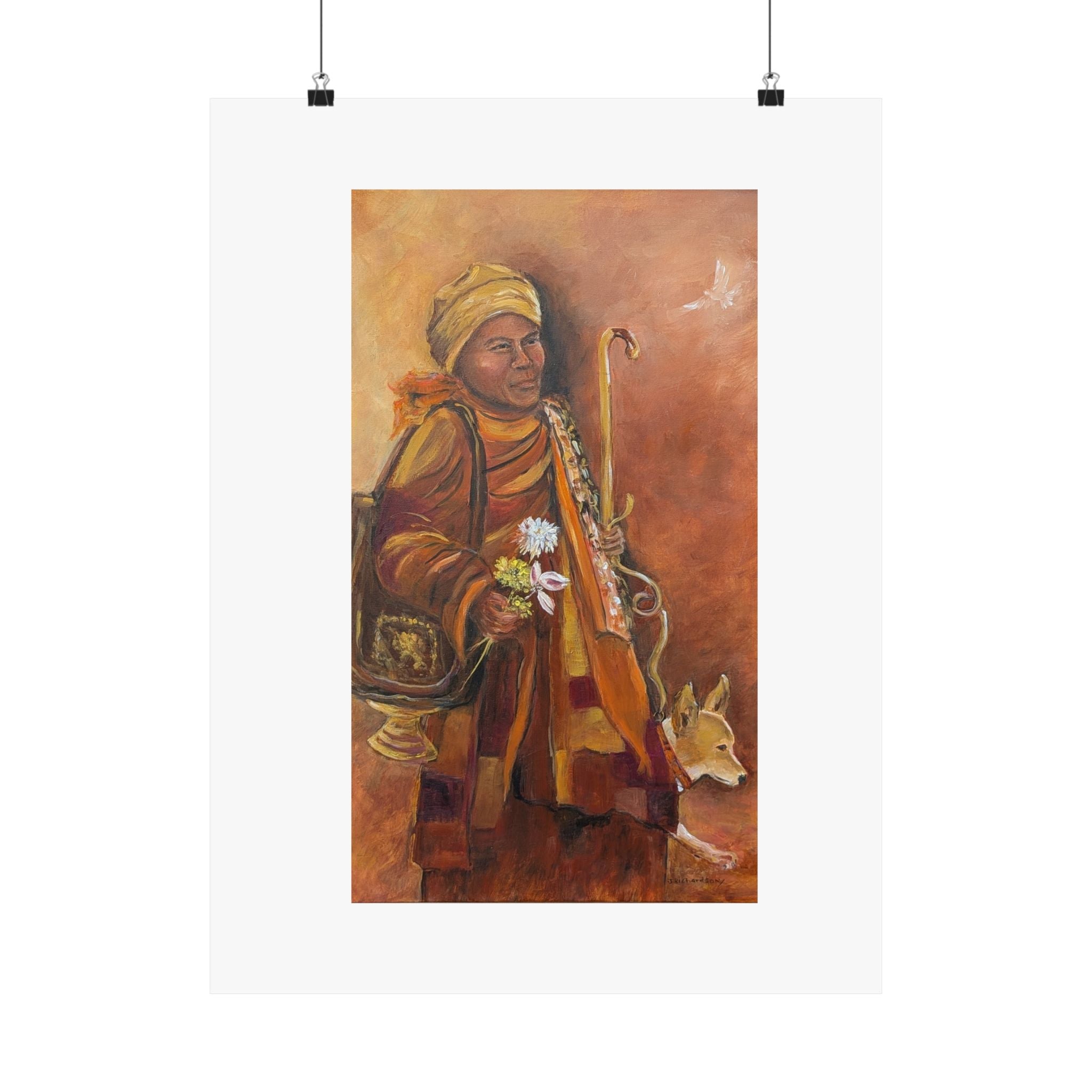 "The Dove", JR original, printed poster