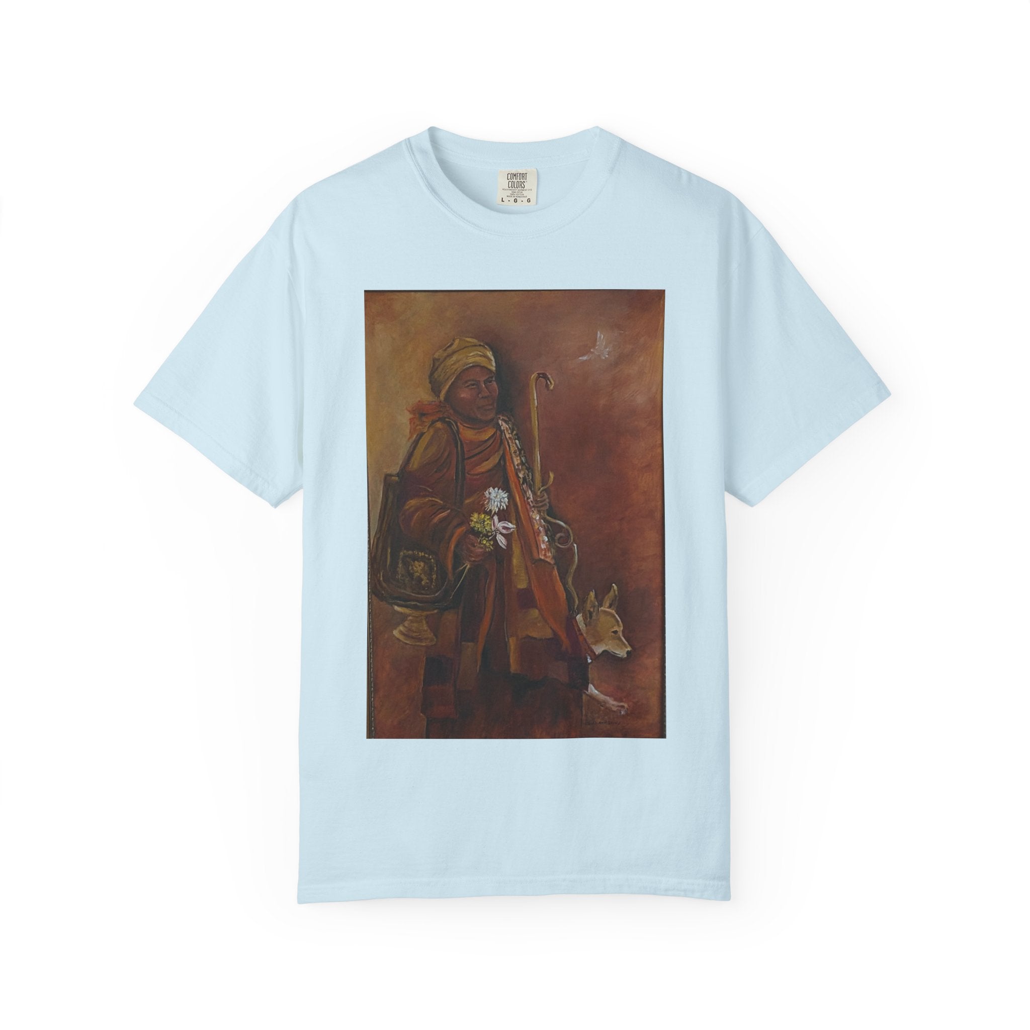 "Walk for Peace" front design,  Unisex, Garment-Dyed T-shirt