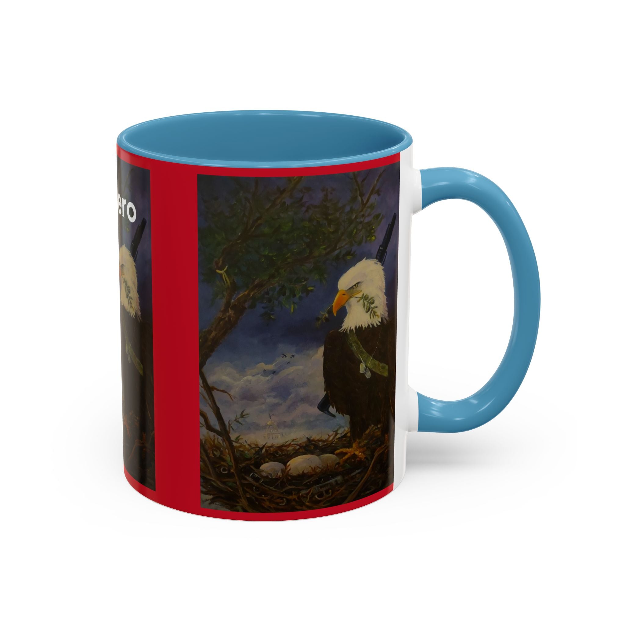 American Hero Patriotism Accent Coffee Mug (11, 15oz)