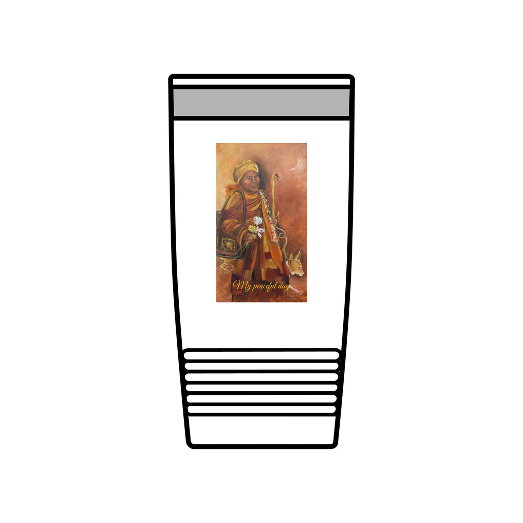 My peaceful day, 20oz Insulated Tumbler – Walk for Peace Design