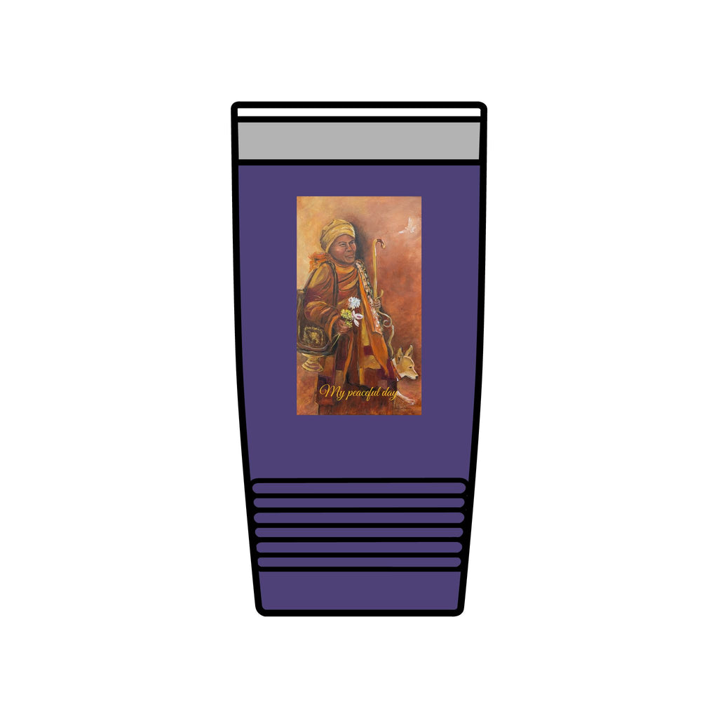 My peaceful day, 20oz Insulated Tumbler – Walk for Peace Design