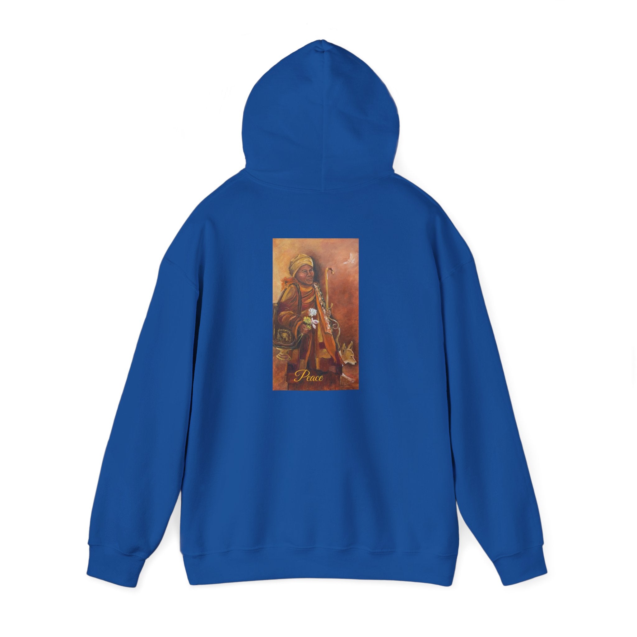 Hoodie — Spiritual Monk Art/ Print Back Graphic