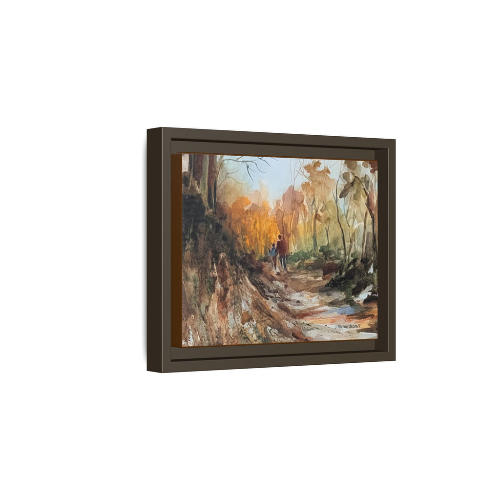 "Into the woods" by JR Framed Matte Canvas,   Multi-color frames)