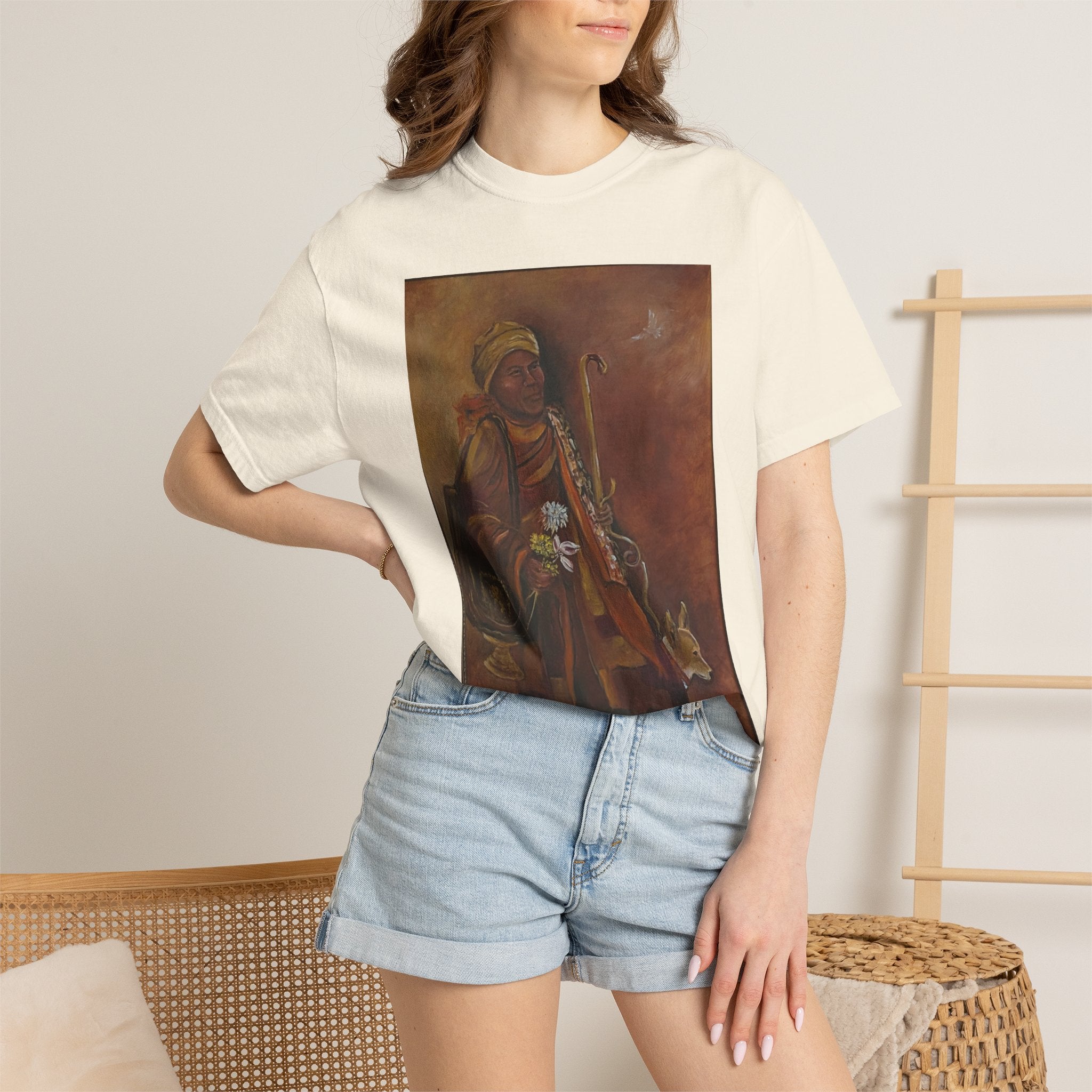 "Walk for Peace" front design,  Unisex, Garment-Dyed T-shirt