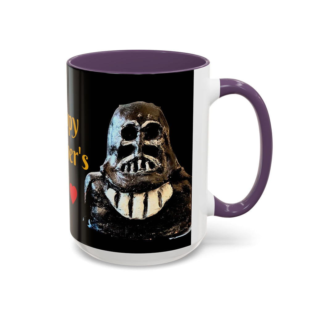 Father’s Day Coffee Mug – "Happy Father's Day" Black Accent Ceramic Mug (11/15oz)