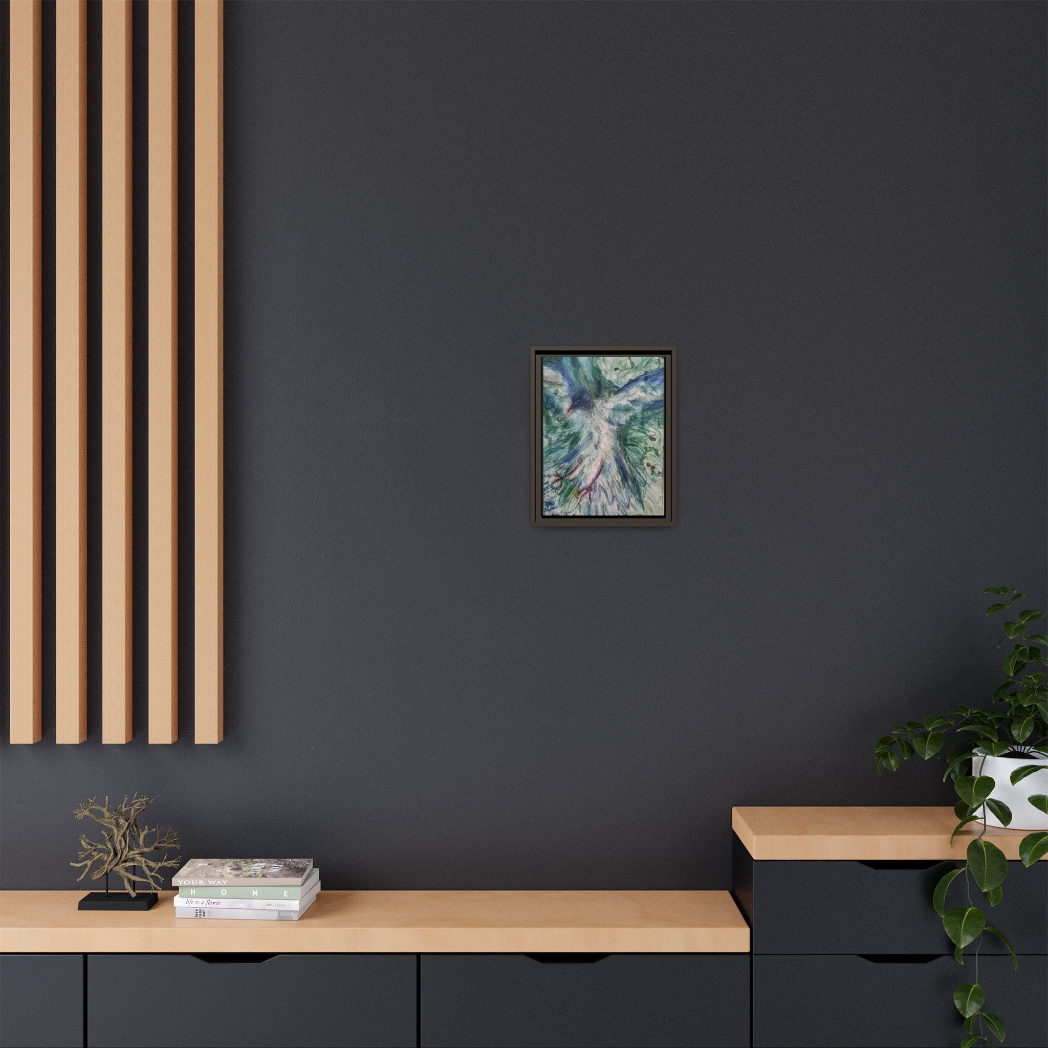 Free Bird, Framed Matte Canvas,   Multi-color frames)