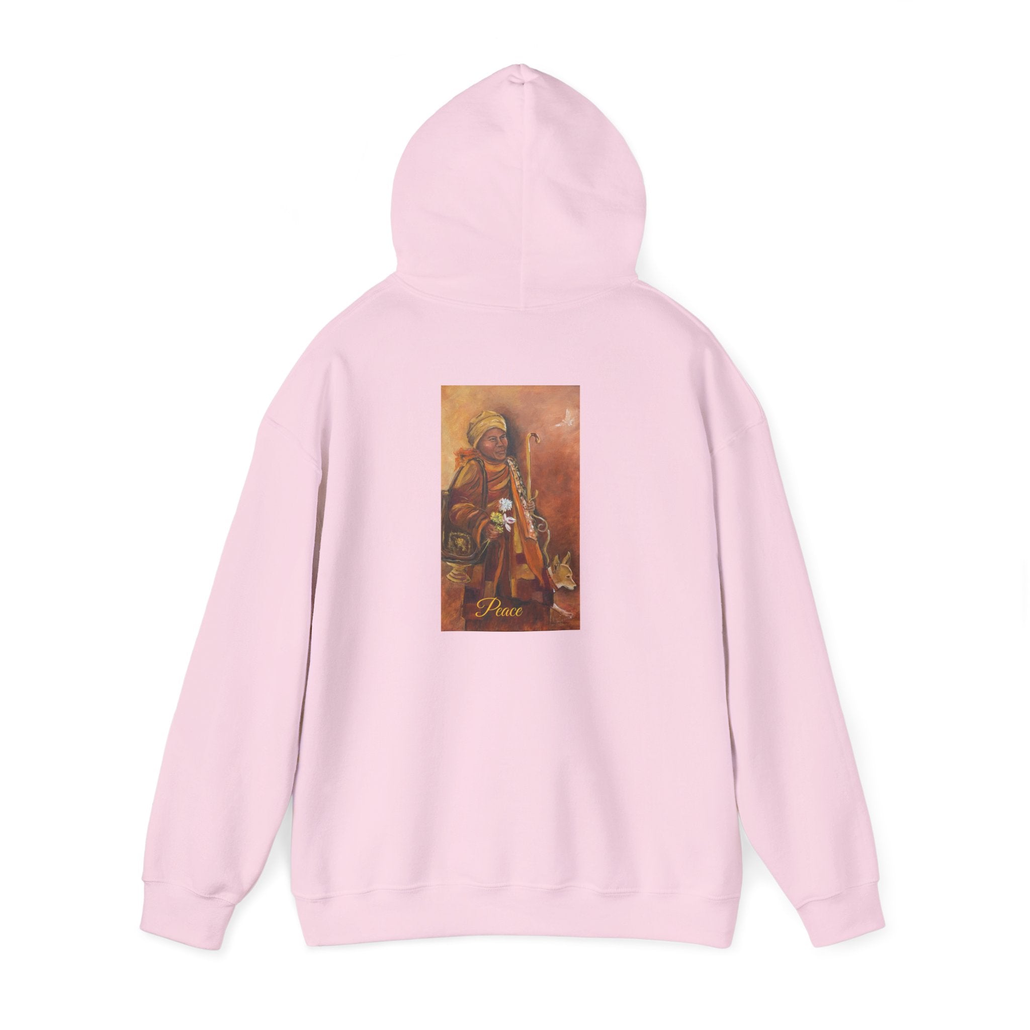 Hoodie — Spiritual Monk Art/ Print Back Graphic
