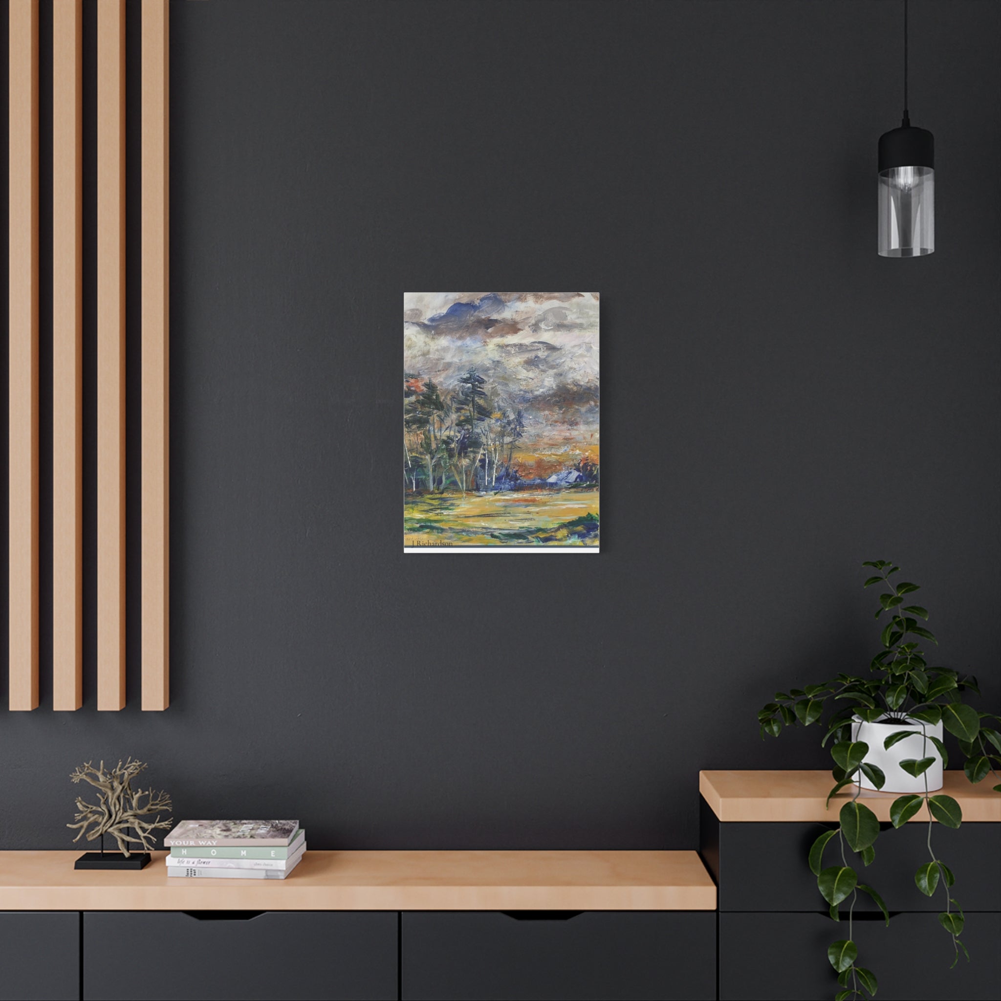 Stormy Landscape Wall Art/ stretched canvas