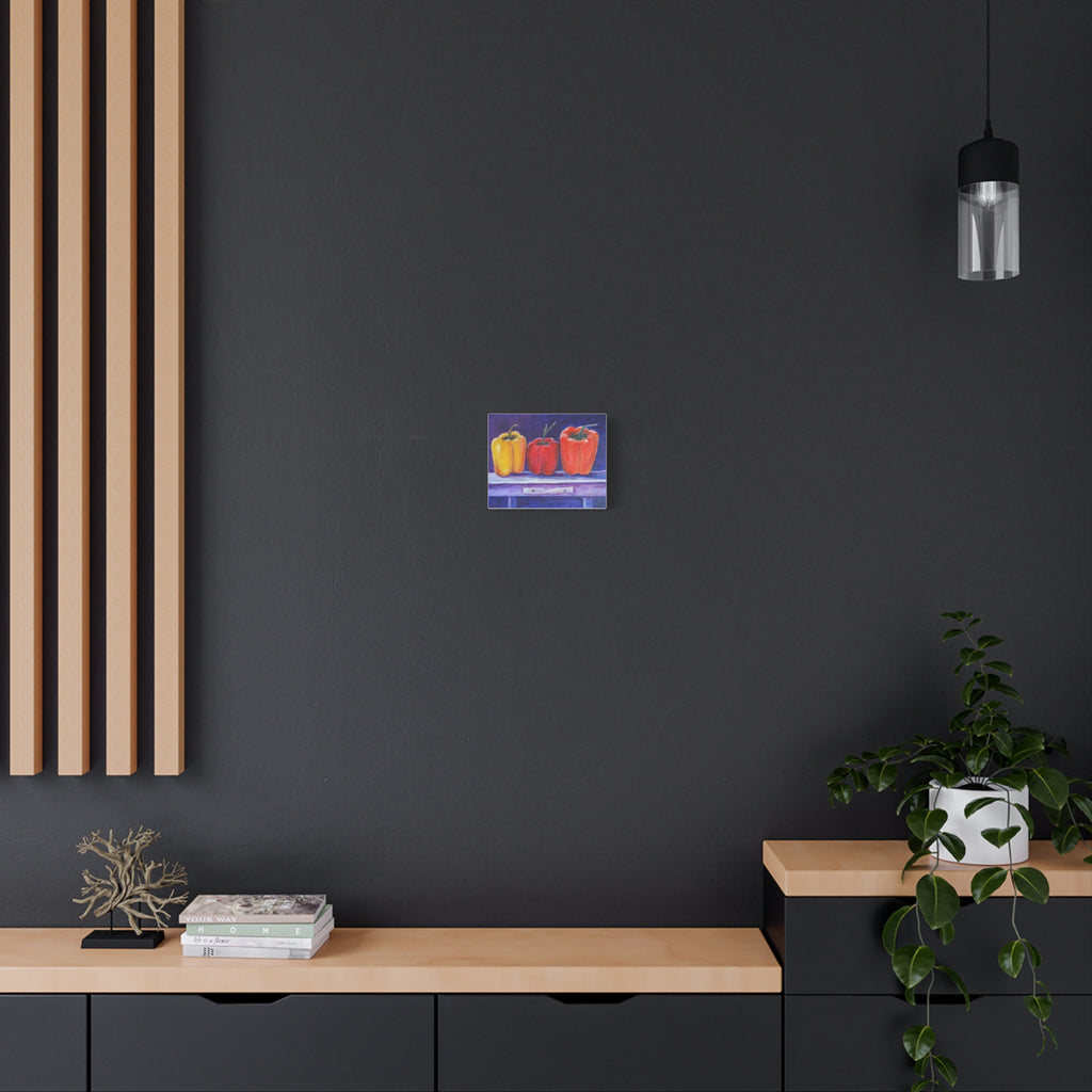 "3 Peppers" by JR, printed on canvas, Stretched, 1.25"
