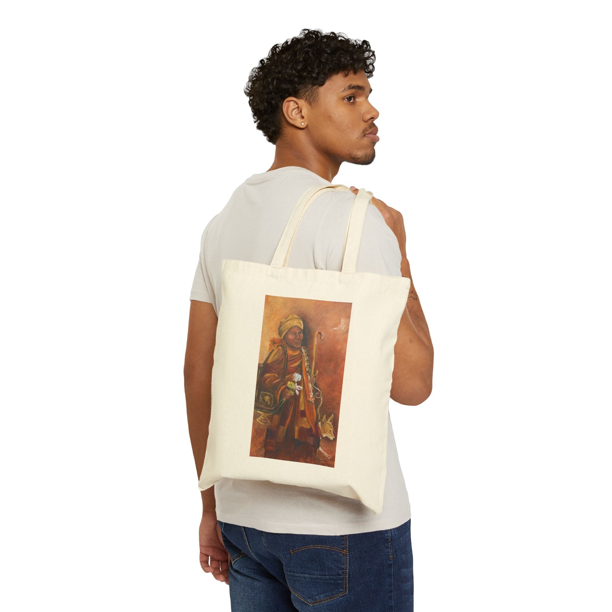 "Walk for Peace, Cotton Canvas Tote Bag