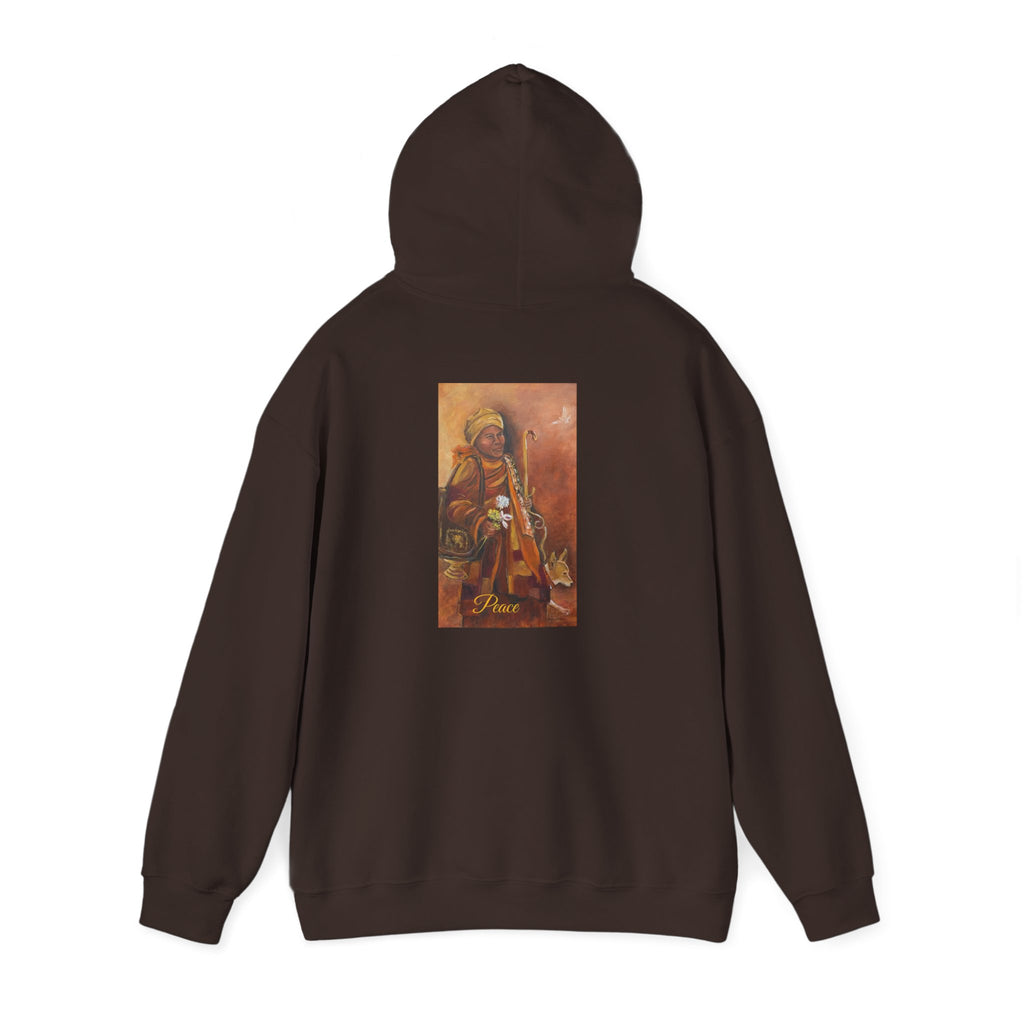 Hoodie — Spiritual Monk Art/ Print Back Graphic