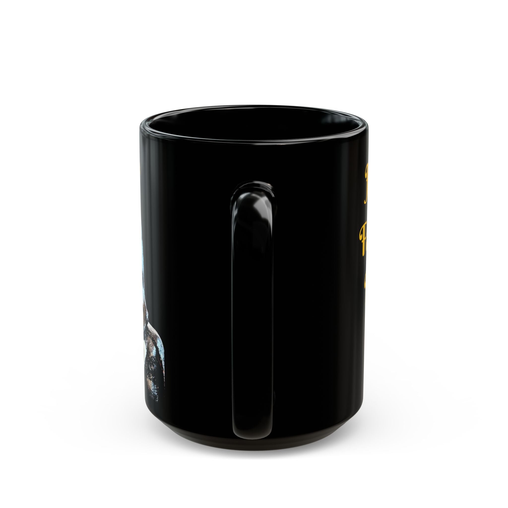 Happy Father's Day Black Mug – 'Dark Character Design (11oz & 15oz)