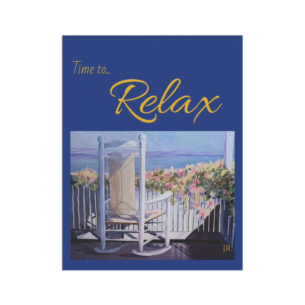 Relax Garden Flag — "Relax" Decorative House & Yard Banner