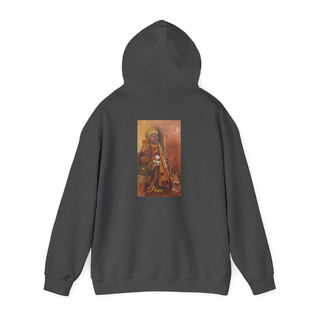 Hoodie — Spiritual Monk Art/ Print Back Graphic