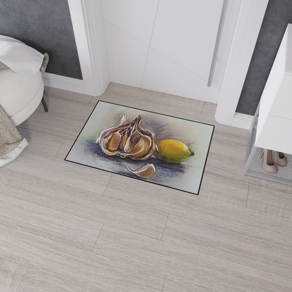 Heavy Duty Non-Slip Kitchen Mat/garlic & lemon
