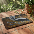 Skunk Family Polyester Doormat – Cute Woodland Animal Welcome Mat
