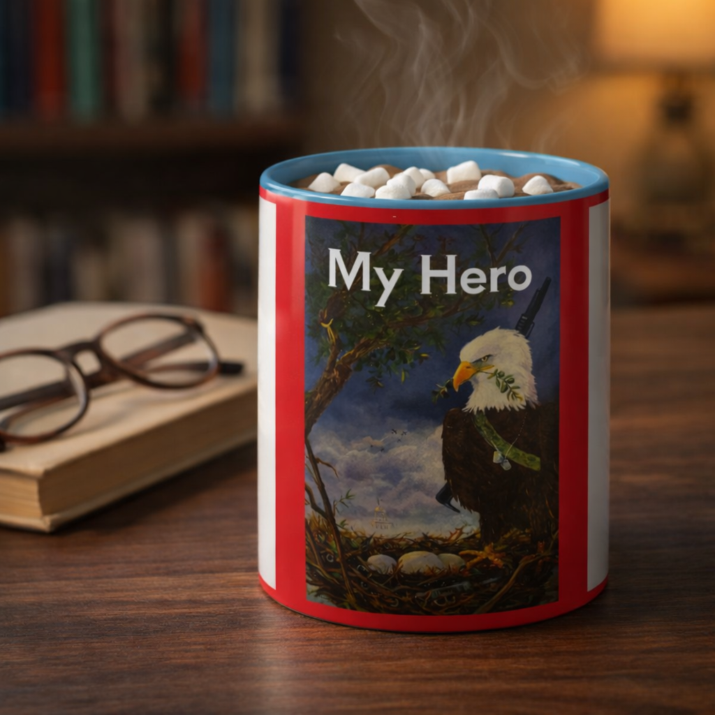 American Hero Patriotism Accent Coffee Mug (11, 15oz)