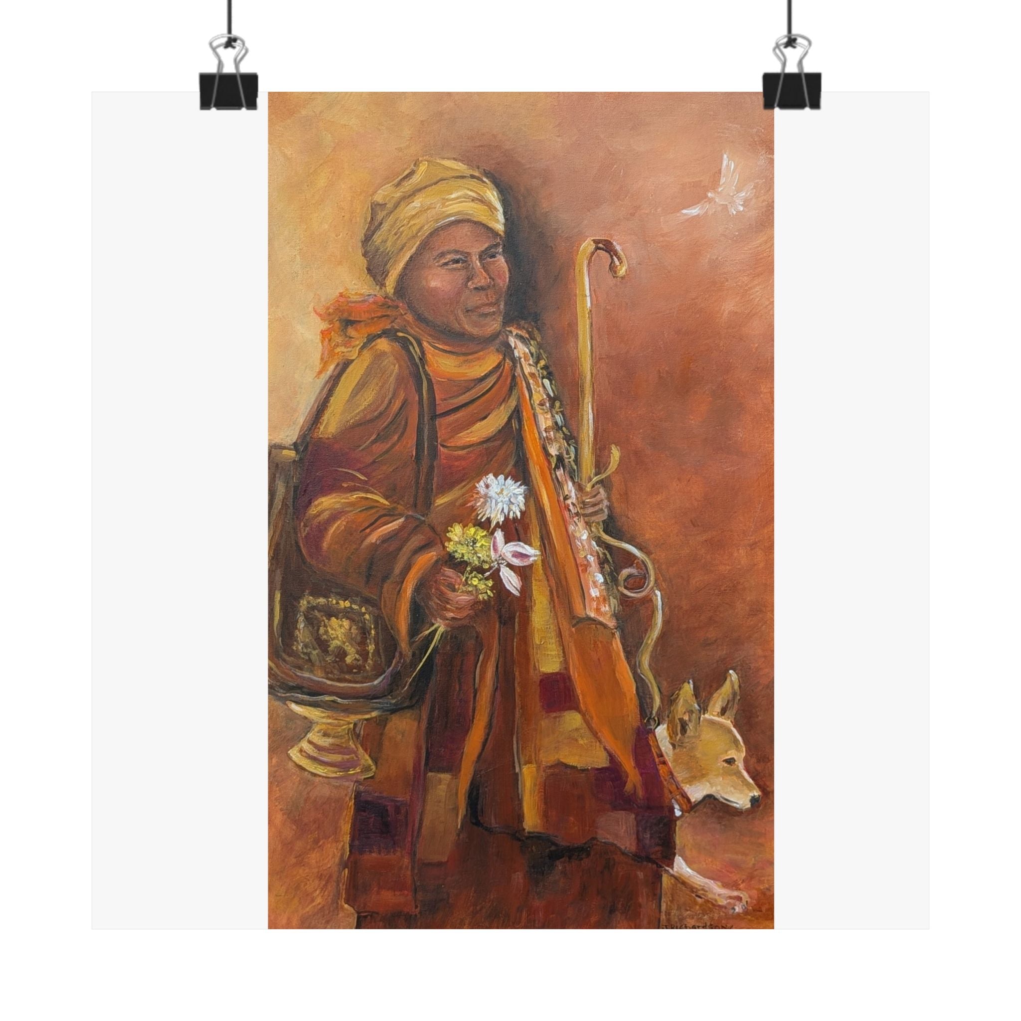 "The Dove", JR original, printed poster