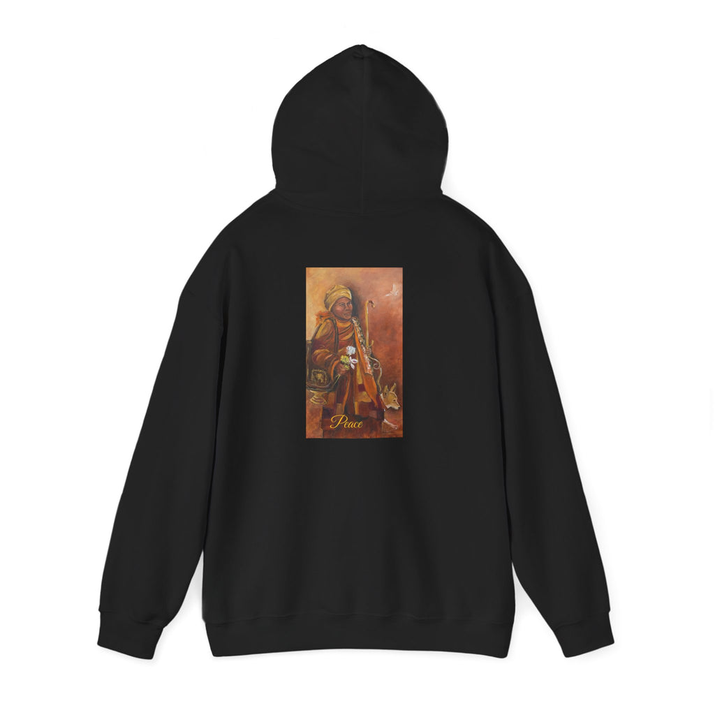 Hoodie — Spiritual Monk Art/ Print Back Graphic
