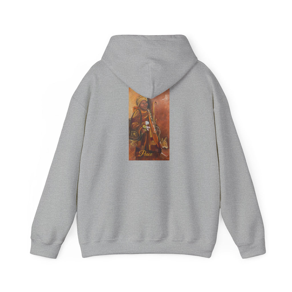 Hoodie — Spiritual Monk Art/ Print Back Graphic