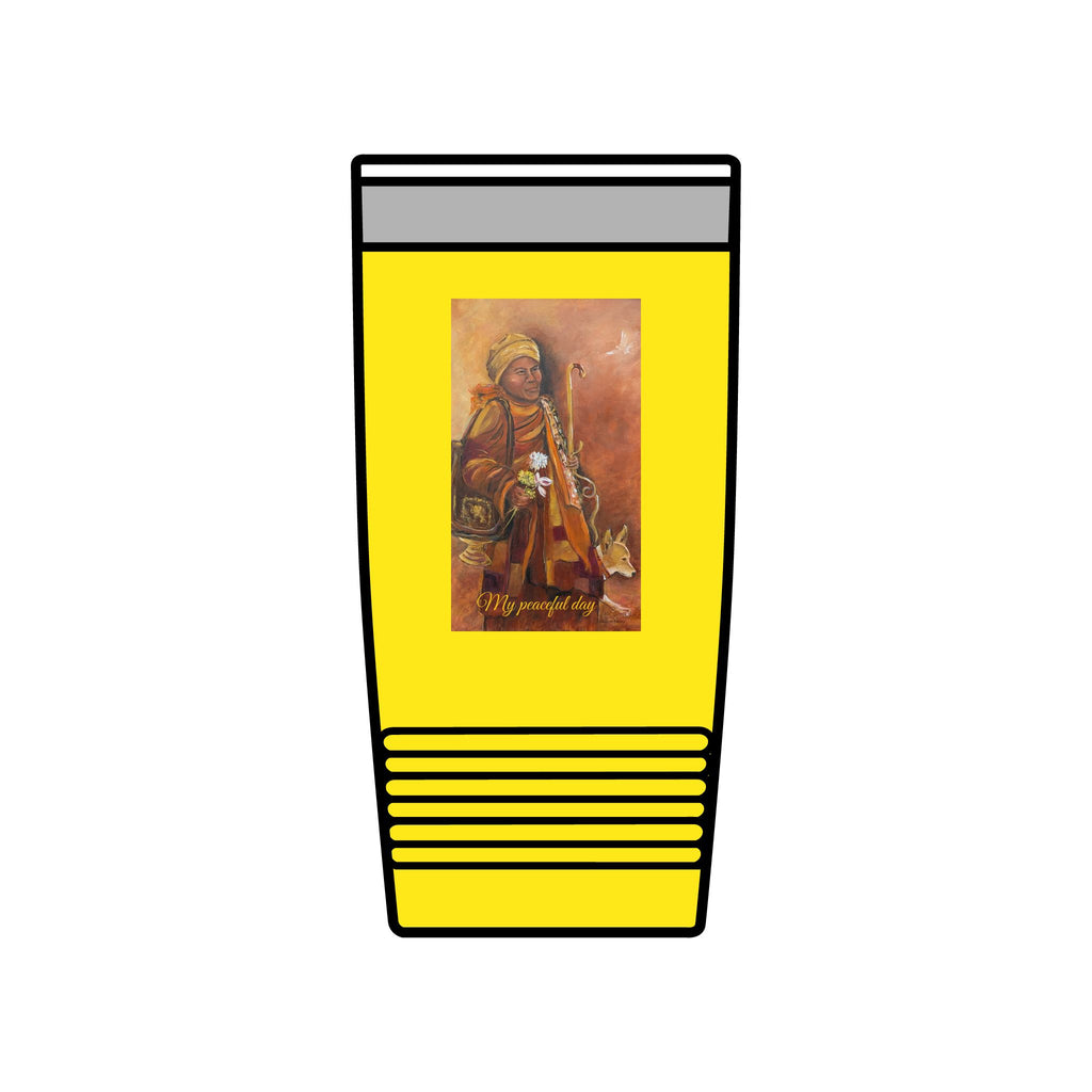 My peaceful day, 20oz Insulated Tumbler – Walk for Peace Design