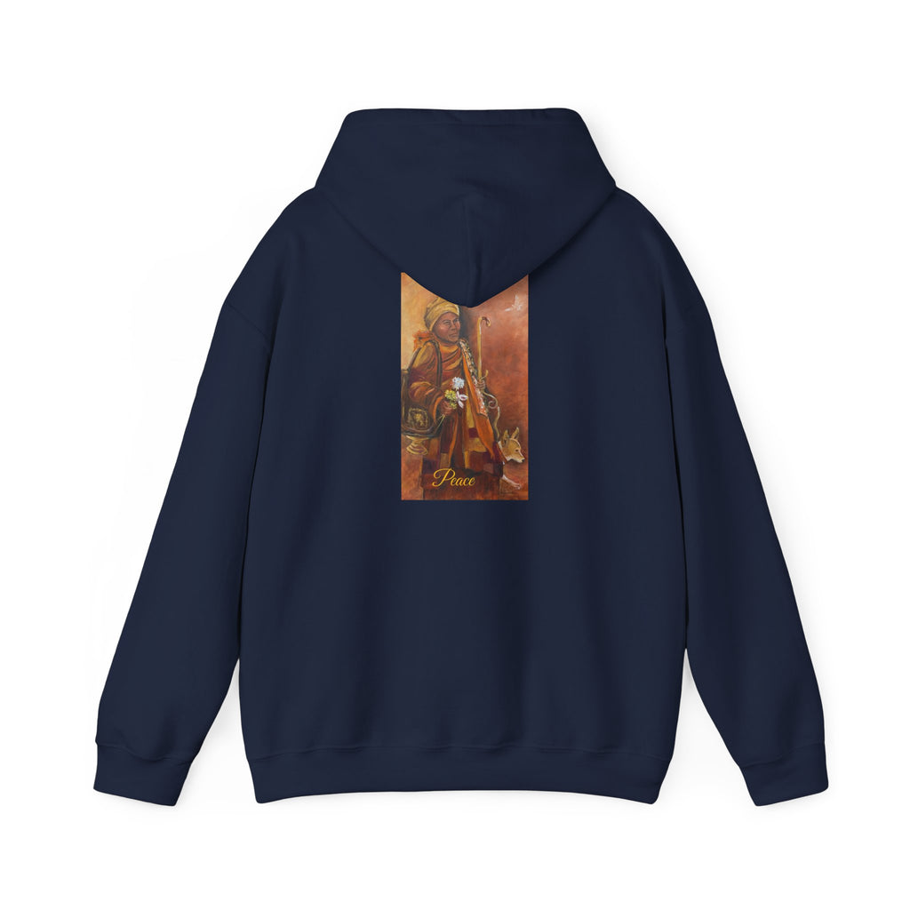 Hoodie — Spiritual Monk Art/ Print Back Graphic