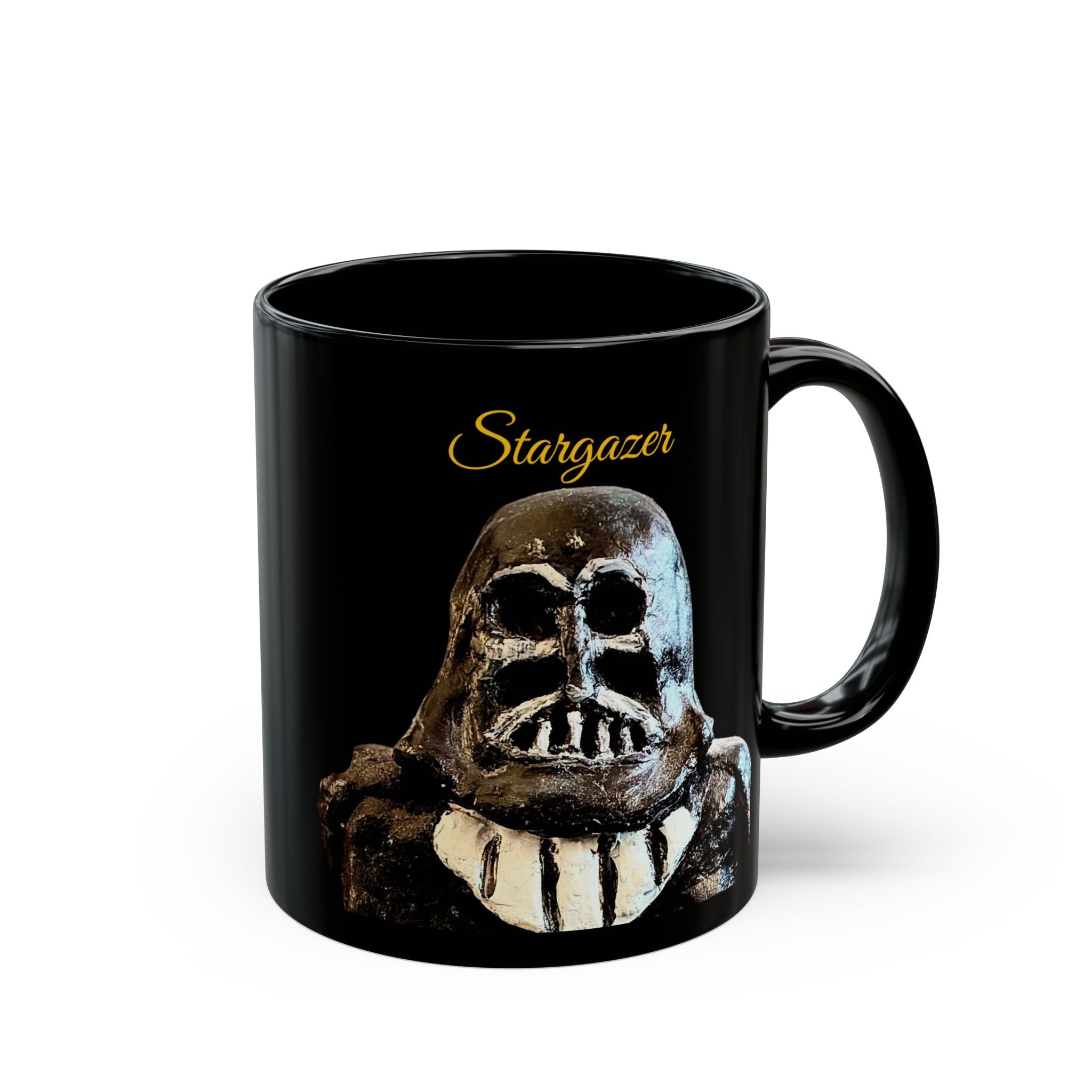 Happy Father's Day Black Mug – 'Dark Character Design (11oz & 15oz)
