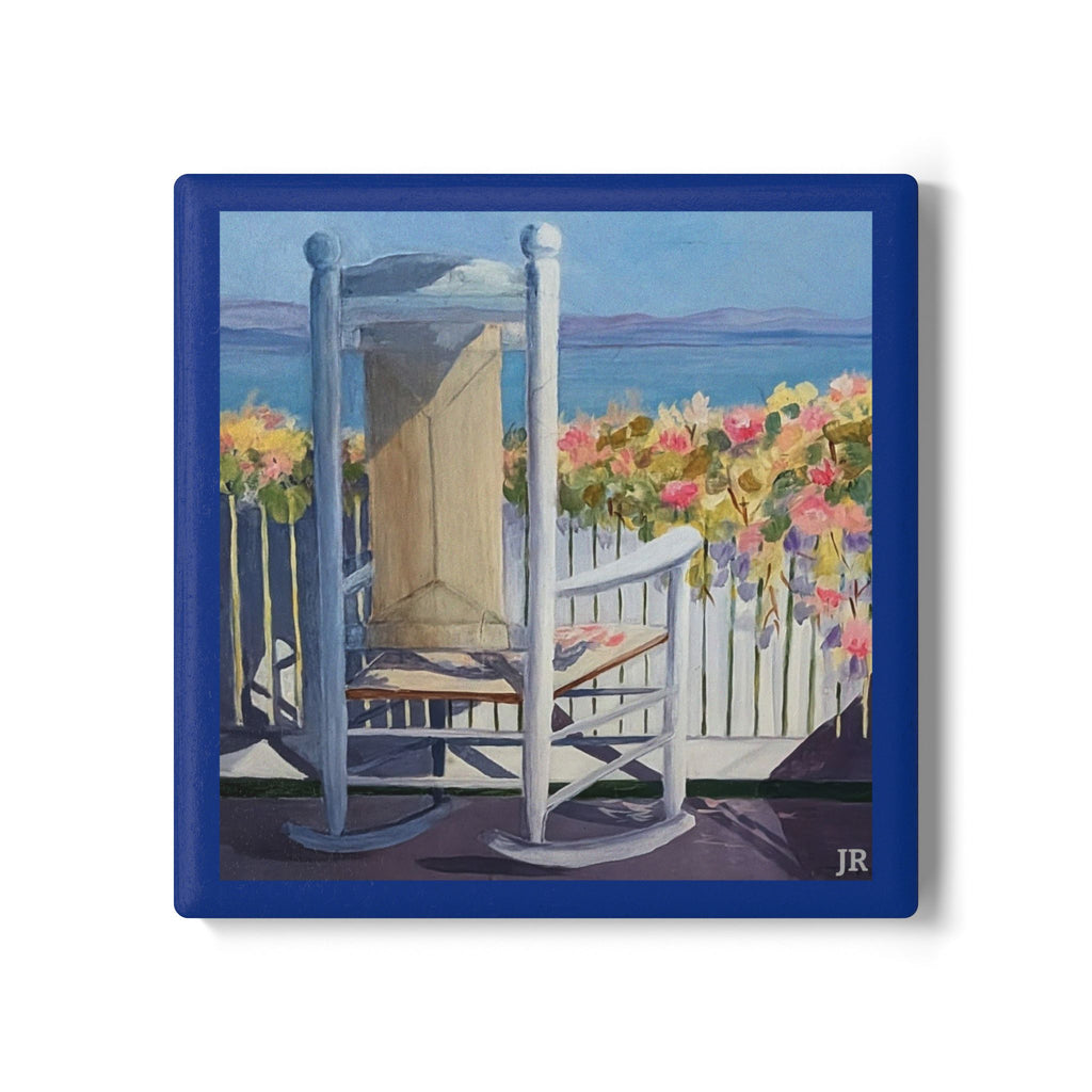 Singular Coastal Ceramic Coaster —