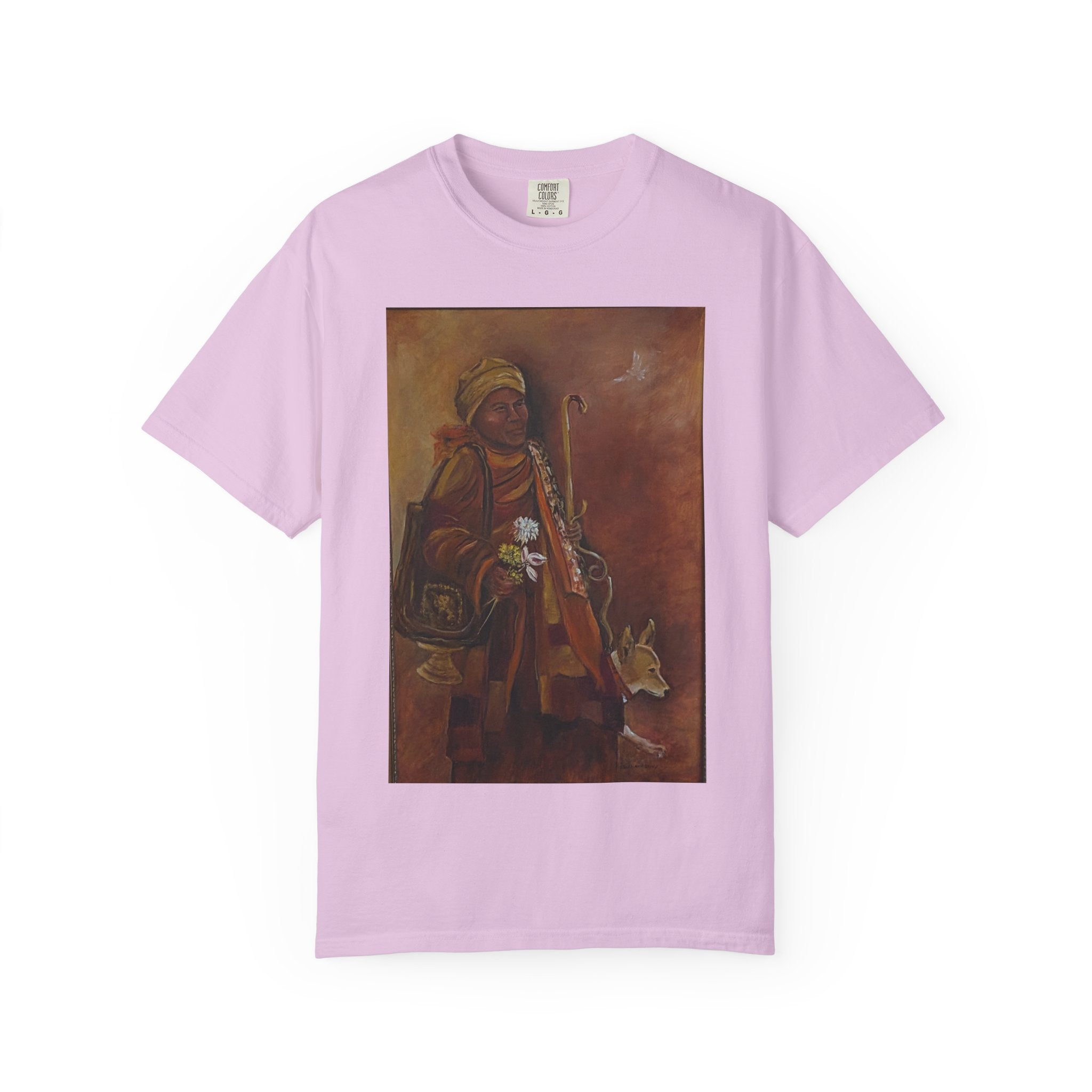 "Walk for Peace" front design,  Unisex, Garment-Dyed T-shirt