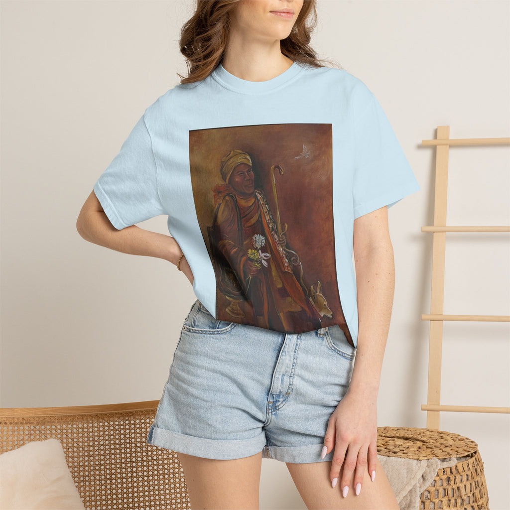 "Walk for Peace" front design,  Unisex, Garment-Dyed T-shirt