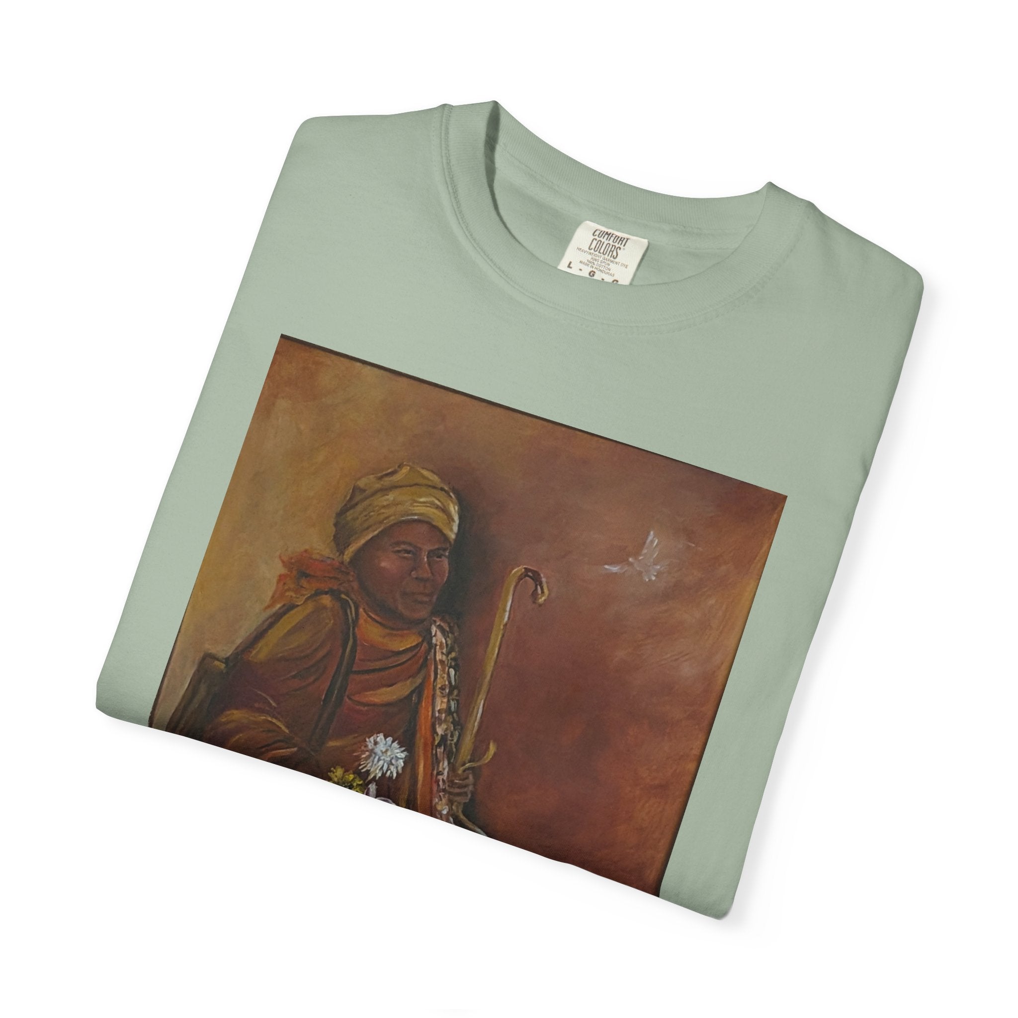 "Walk for Peace" front design,  Unisex, Garment-Dyed T-shirt