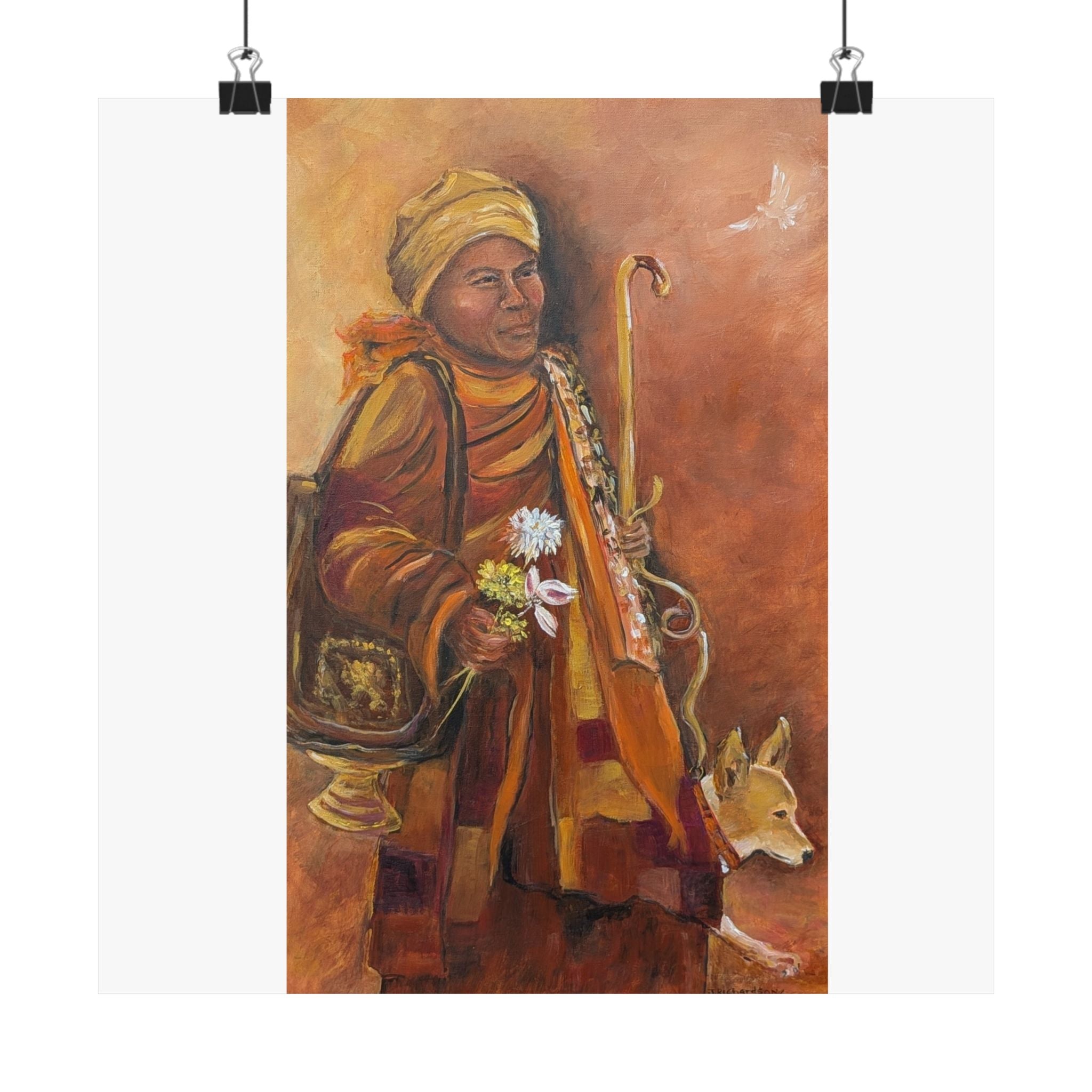 "The Dove", JR original, printed poster