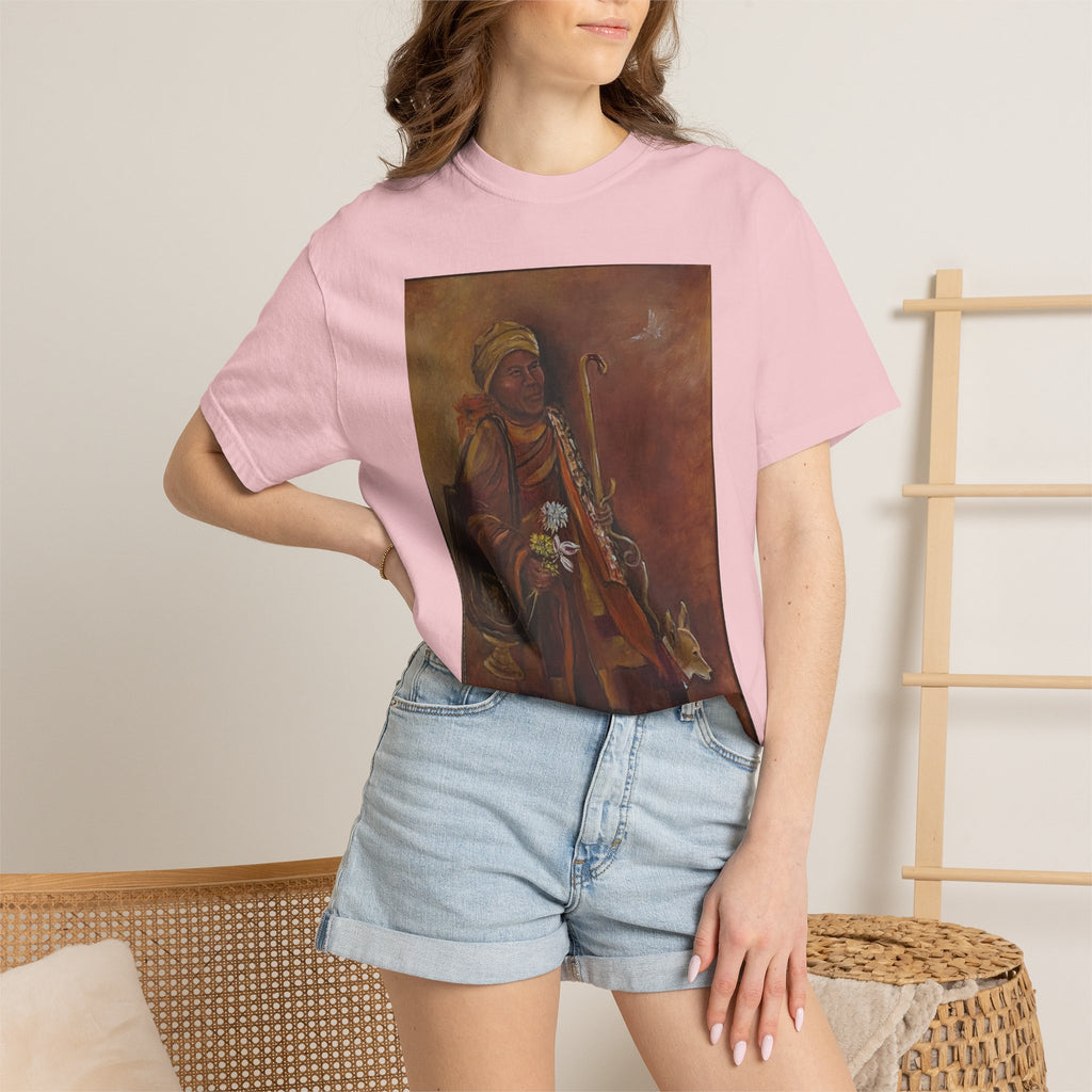 "Walk for Peace" front design,  Unisex, Garment-Dyed T-shirt