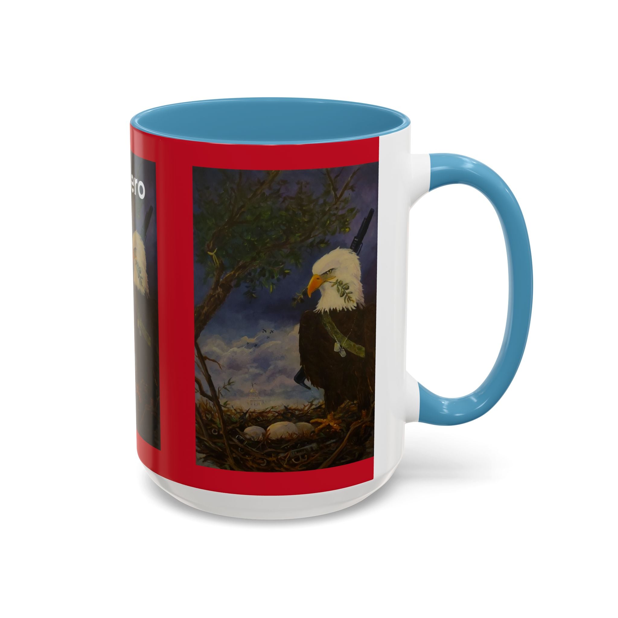 American Hero Patriotism Accent Coffee Mug (11, 15oz)
