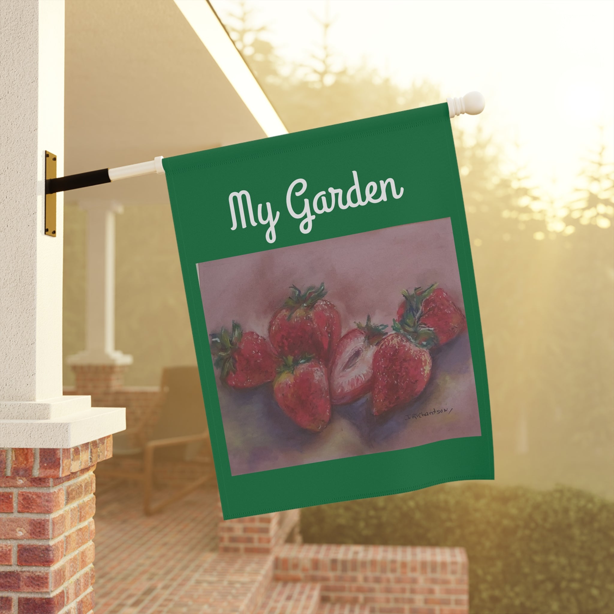 My Strawberry Garden Flag –  Banner