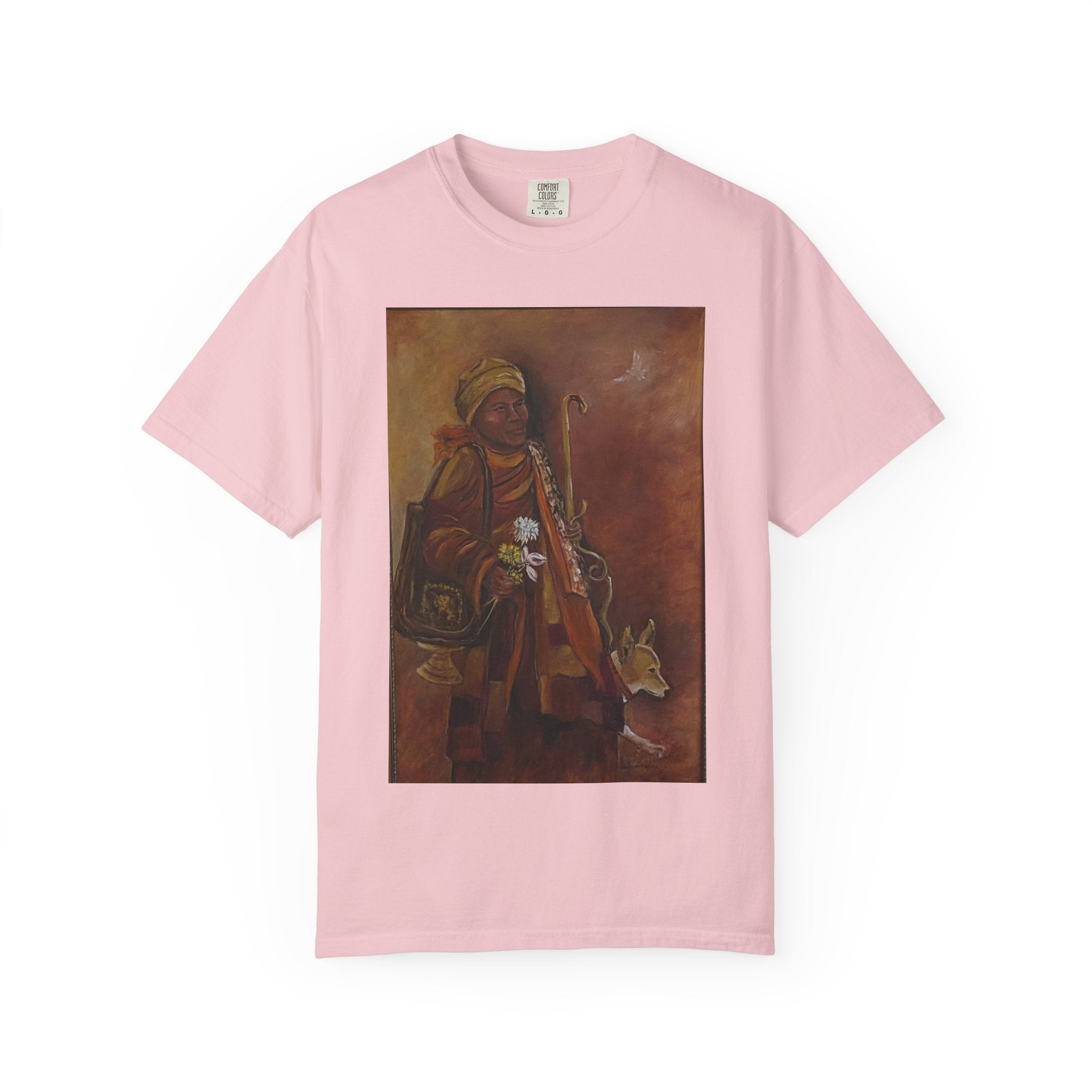 "Walk for Peace" front design,  Unisex, Garment-Dyed T-shirt