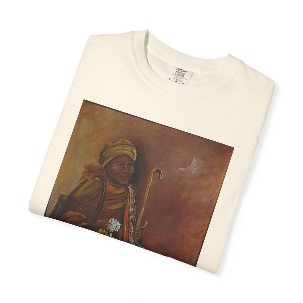 "Walk for Peace" front design,  Unisex, Garment-Dyed T-shirt