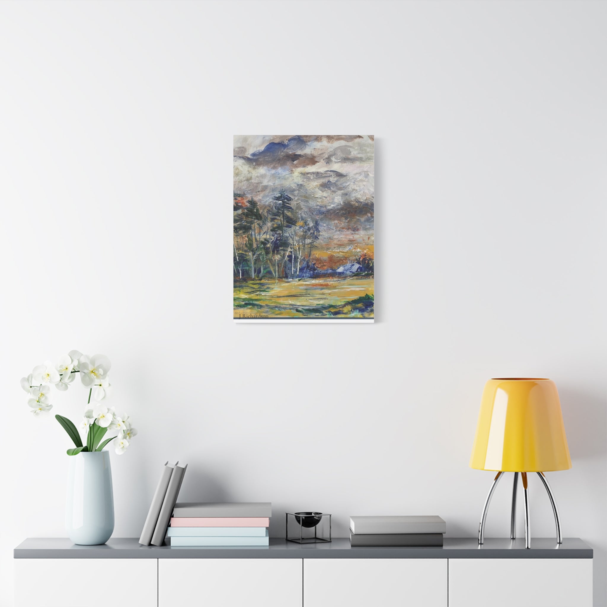Stormy Landscape Wall Art/ stretched canvas