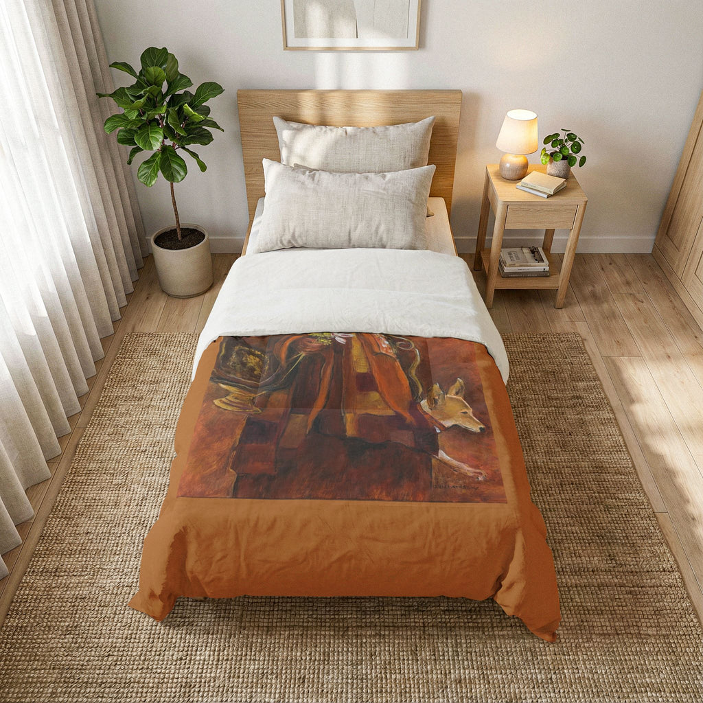 Monk "Walk for Peace" Art Cotton Comforter — Warm  Bedding
