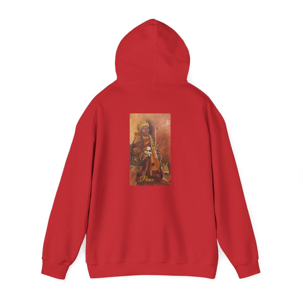 Hoodie — Spiritual Monk Art/ Print Back Graphic
