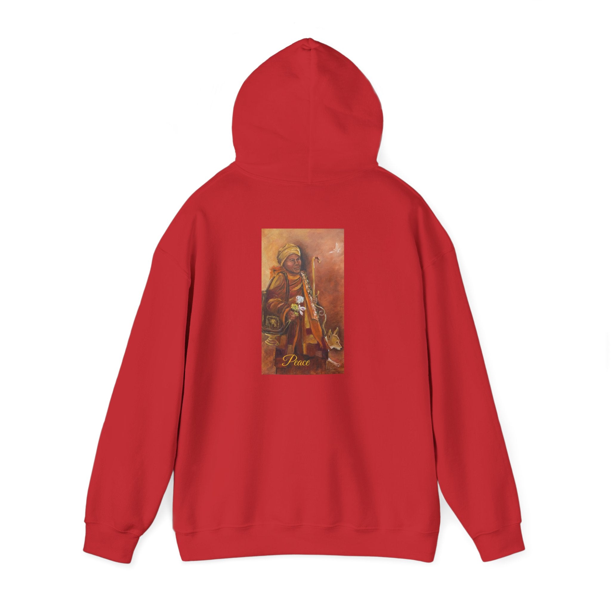 Hoodie — Spiritual Monk Art/ Print Back Graphic