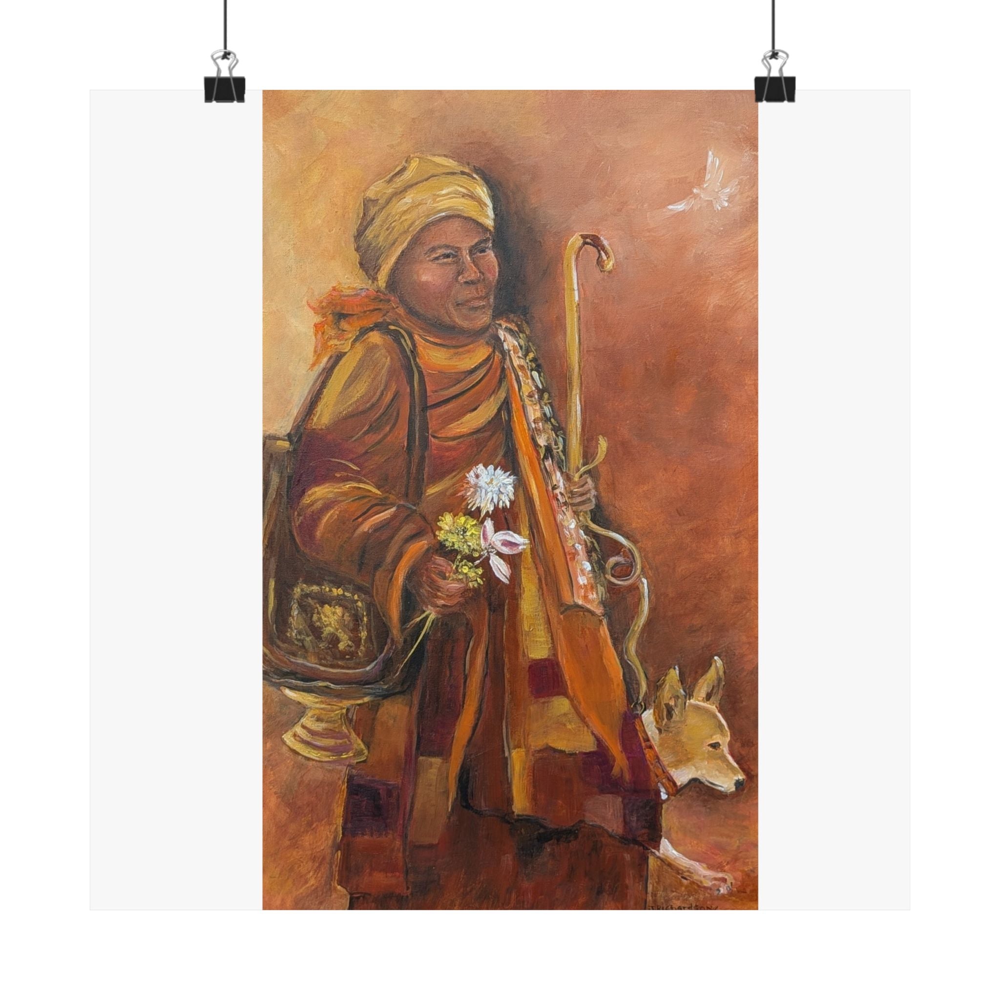 "The Dove", JR original, printed poster