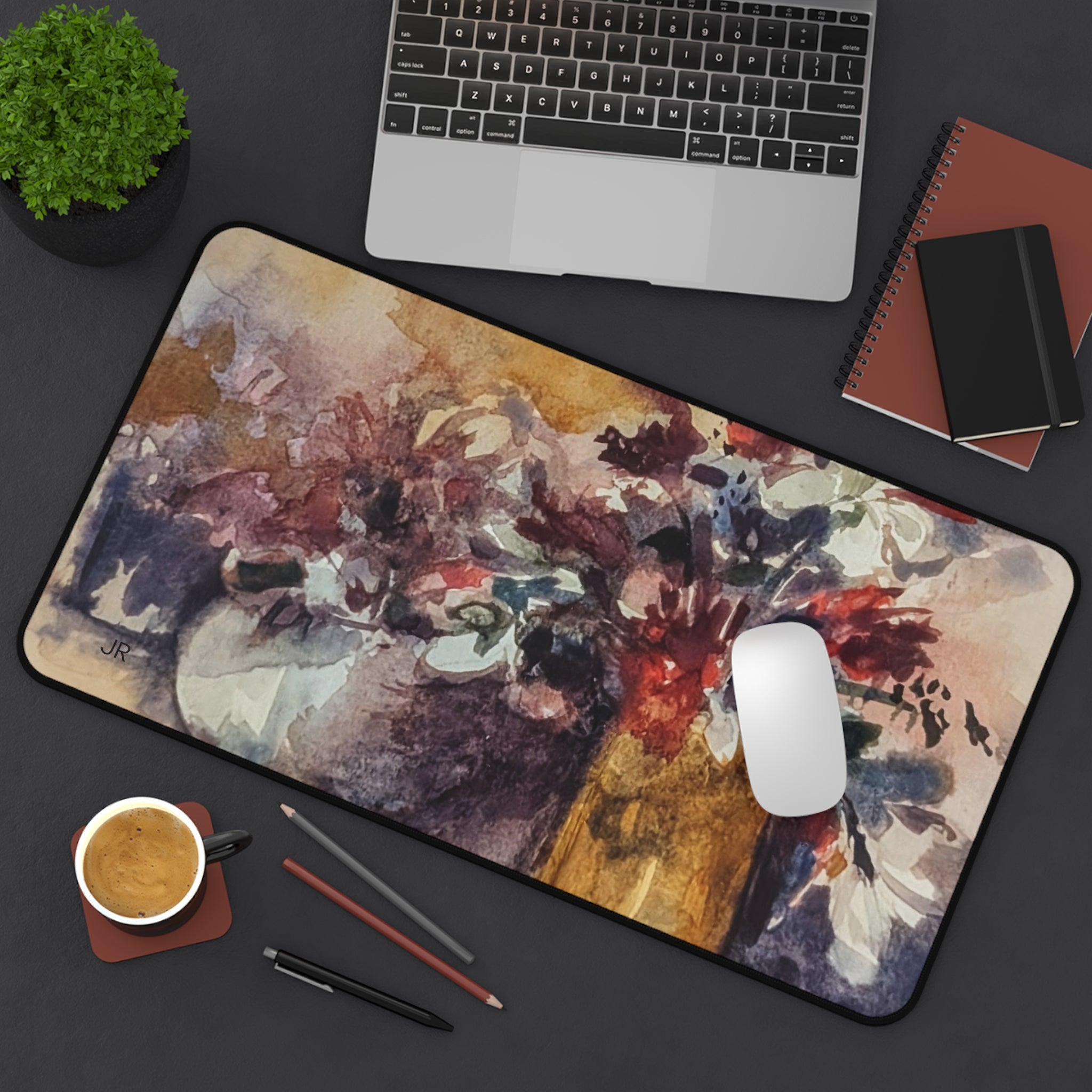 Floral mouse pad